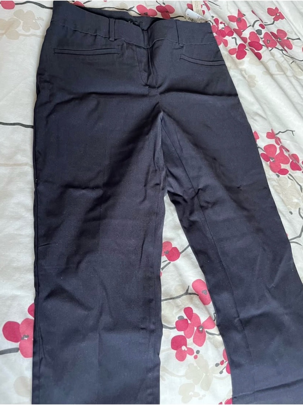 Reitmans Navy Straight-Leg Dress Pants